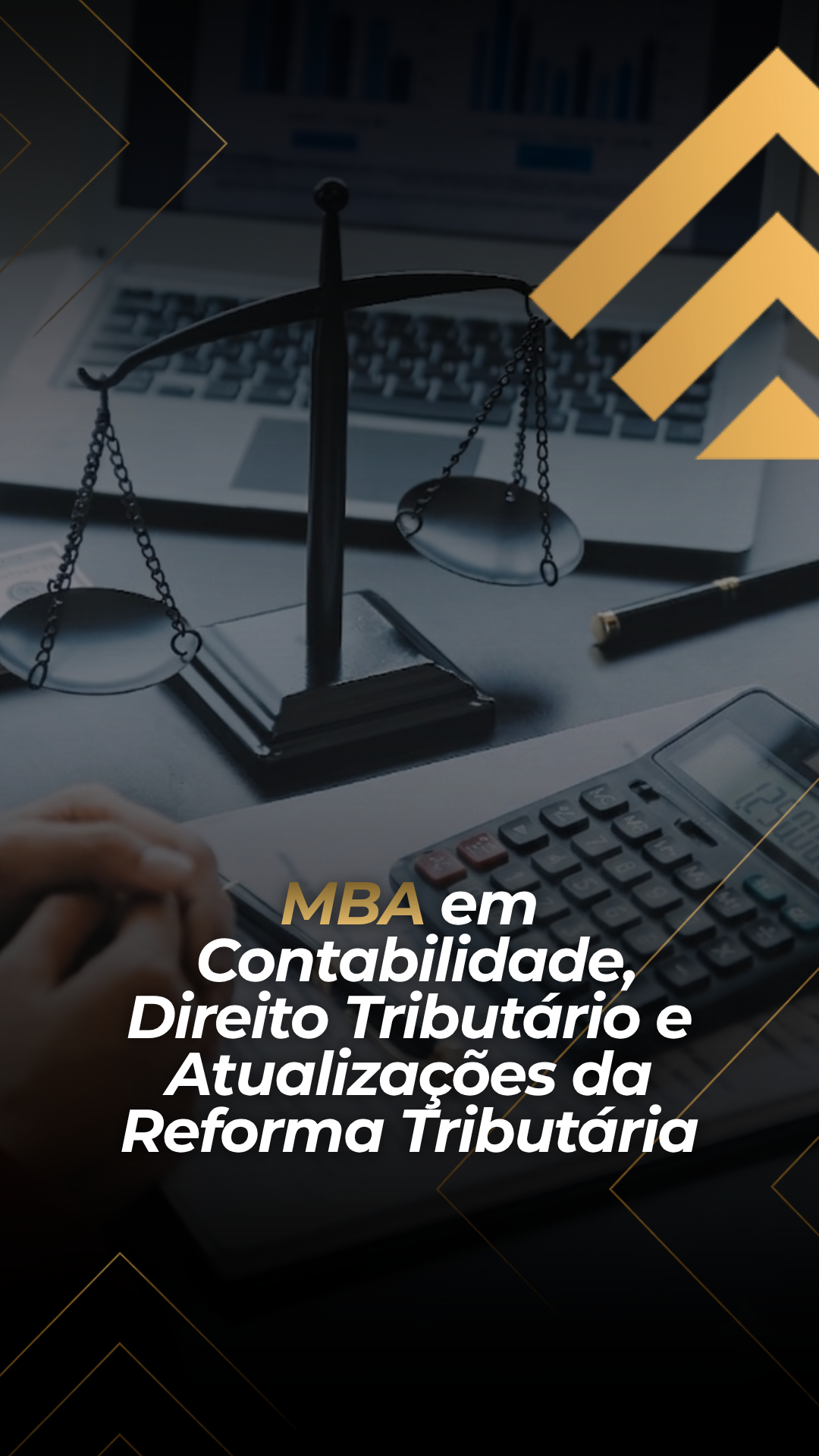 Capa do curso MBA Contabilidade, Direito Tributário e Atualizações da Reforma Tributária