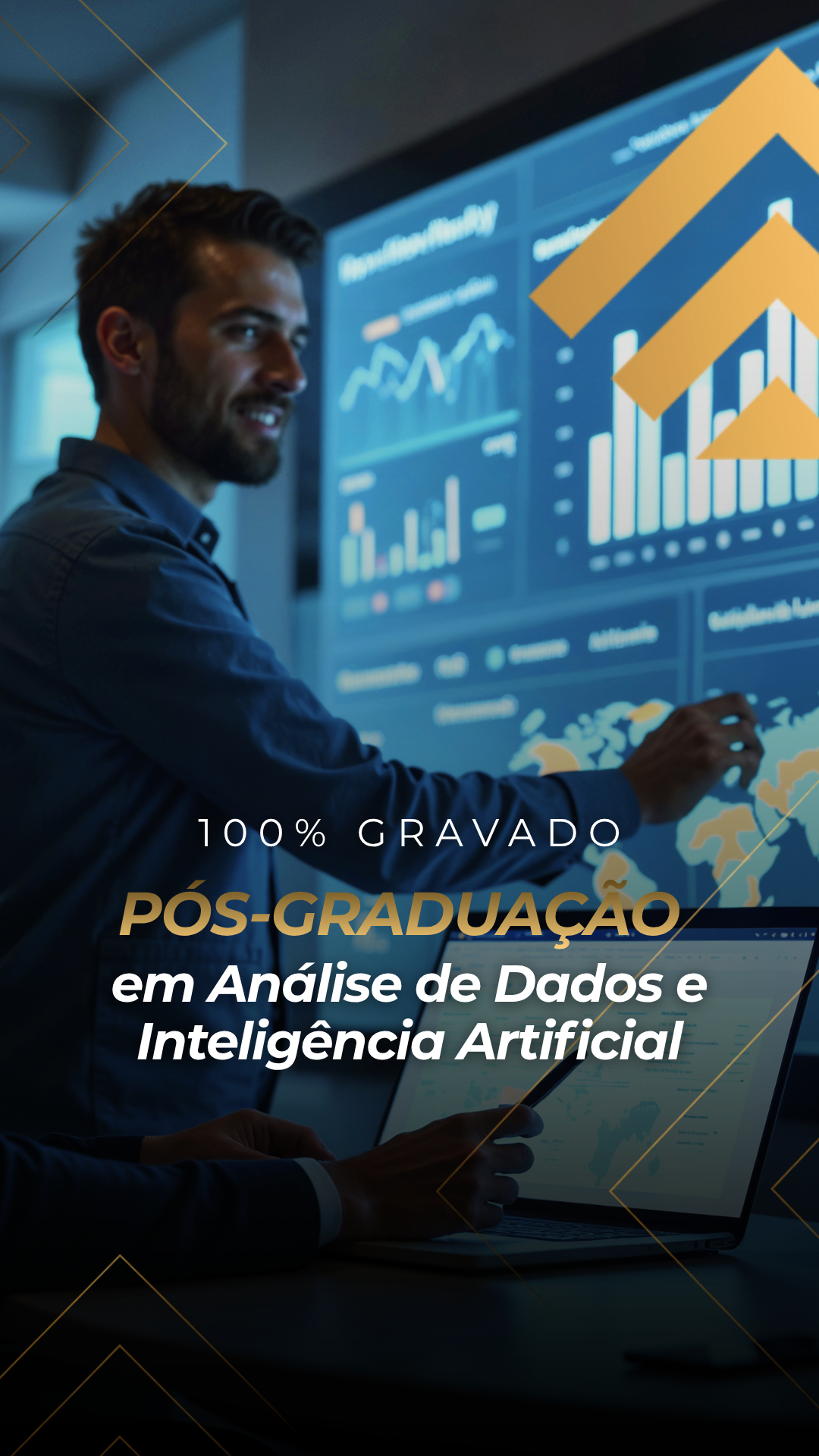 Capa do curso Pós-Graduação em Análise de Dados e Inteligência Artificial